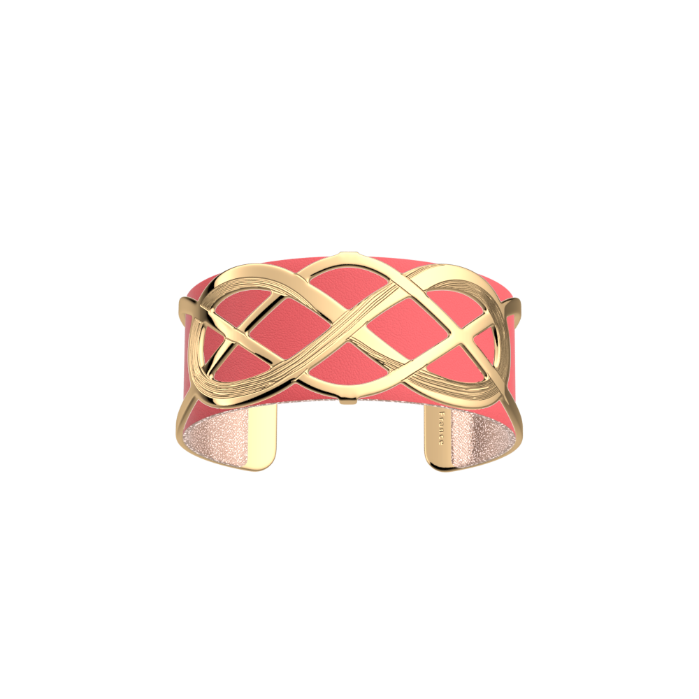 Infiniment Bracelet, Gold Finish, Indian Pink / Pearly Pink image number 2